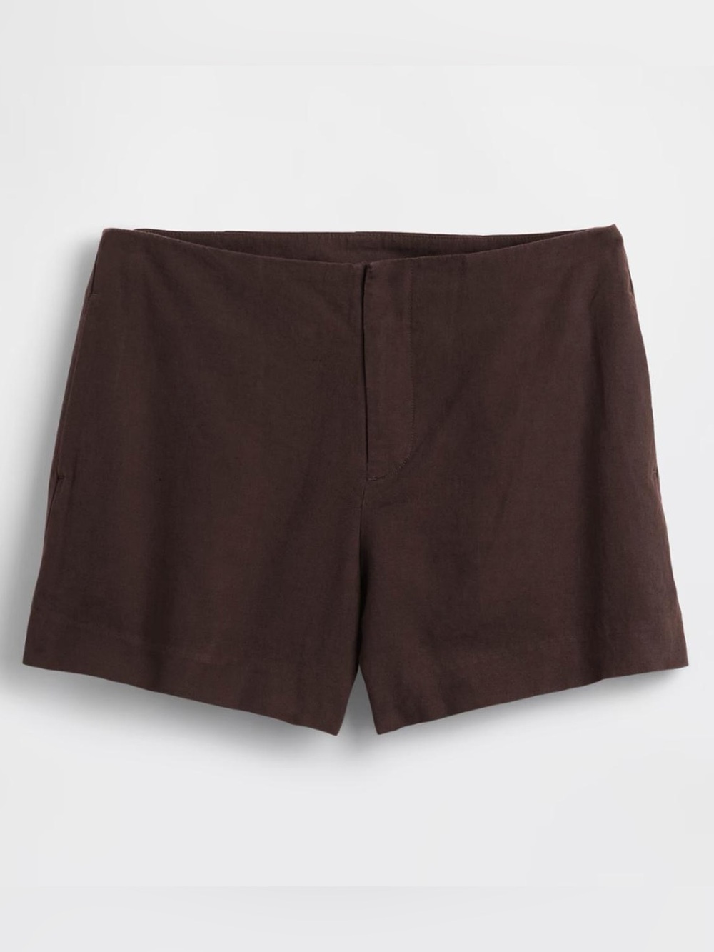 Brown linen GAP shorts with pockets #linen #summer #beachwear